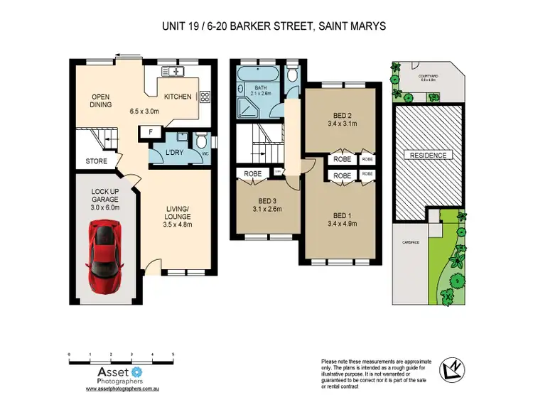 Floorplan of Homely townhouse listing, 19/16-20 Barker Street, St Marys NSW 2760