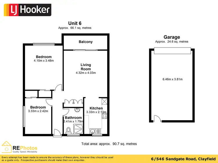 Floorplan of Homely unit listing, 6/546 Sandgate Road, Clayfield QLD 4011