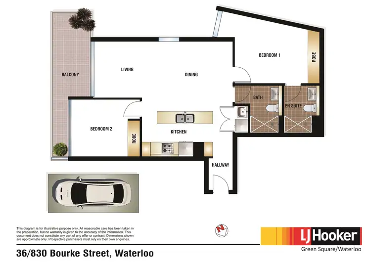 Floorplan of Homely apartment listing, 36/830 Bourke Street, Waterloo NSW 2017