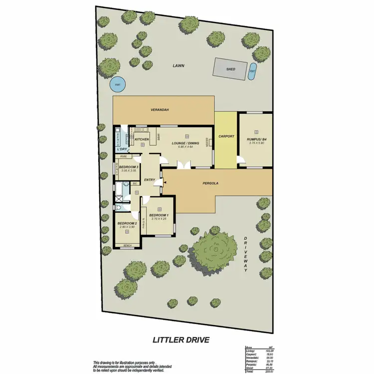 Floorplan of Homely house listing, 8 Littler Drive, Fairview Park SA 5126