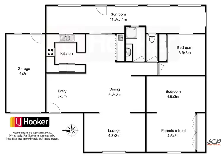 Floorplan of Homely house listing, 5 Penguin Place, Catalina NSW 2536