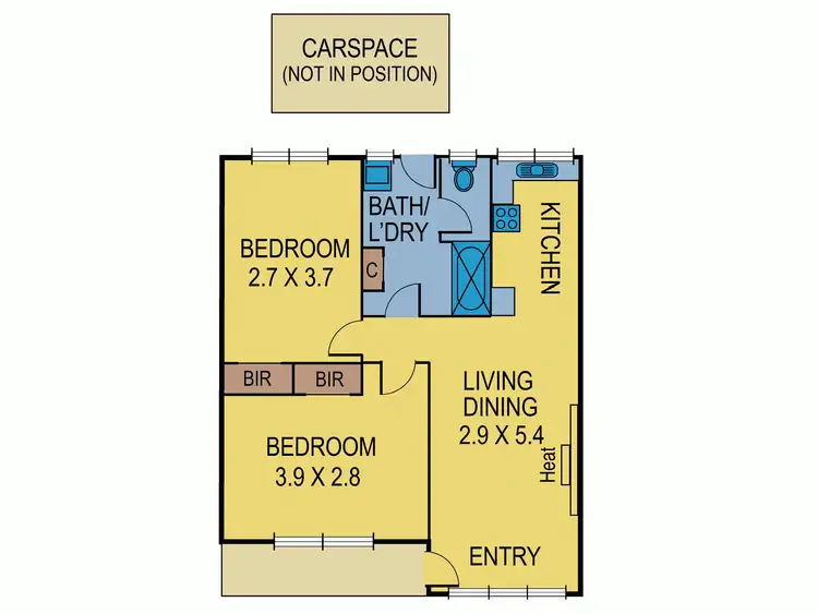 Floorplan of Homely unit listing, 2/149 Alma Avenue, Laverton VIC 3028