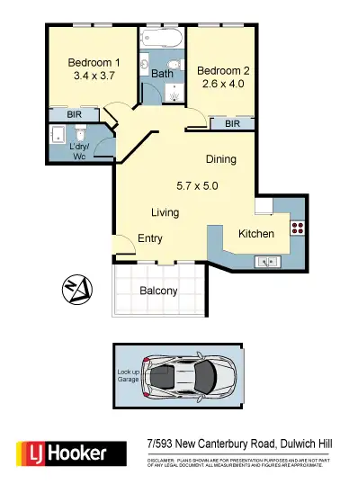 Floorplan of Homely apartment listing, 7/593 New Canterbury Road, Dulwich Hill NSW 2203