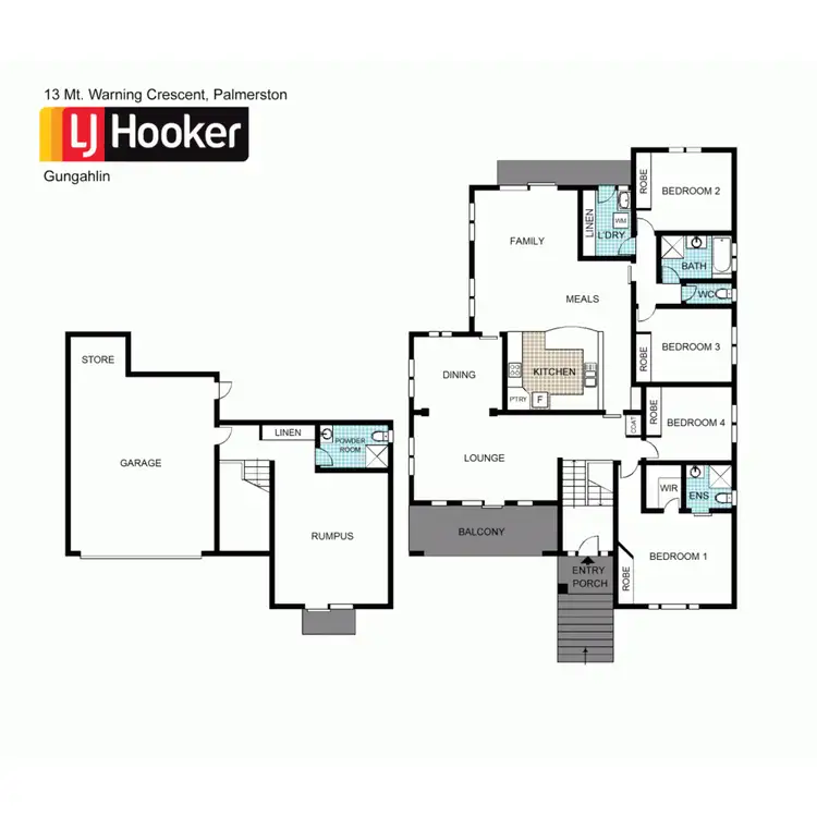 Floorplan of Homely house listing, 13 Mt Warning Crescent, Palmerston ACT 2913