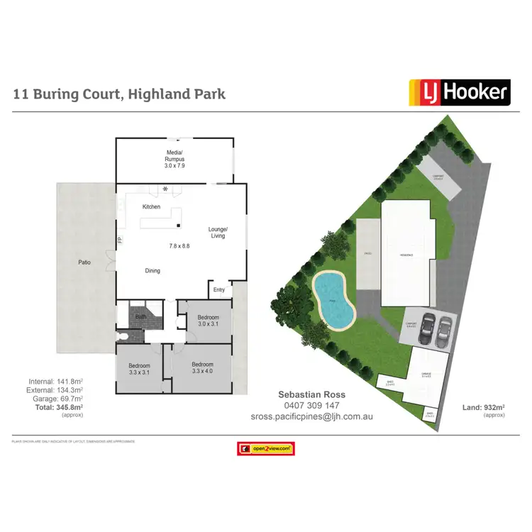 Floorplan of Homely house listing, 11 Buring Court, Highland Park QLD 4211