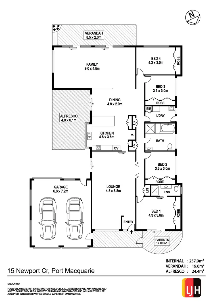 Floorplan of Homely house listing, 15 Newport Crescent, Port Macquarie NSW 2444