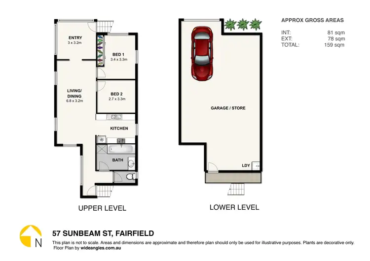 Floorplan of Homely house listing, 57 Sunbeam Street, Fairfield QLD 4103