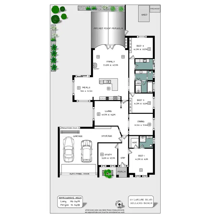 Floorplan of Homely house listing, 23 Lurline Boulevard, Sellicks Beach SA 5174