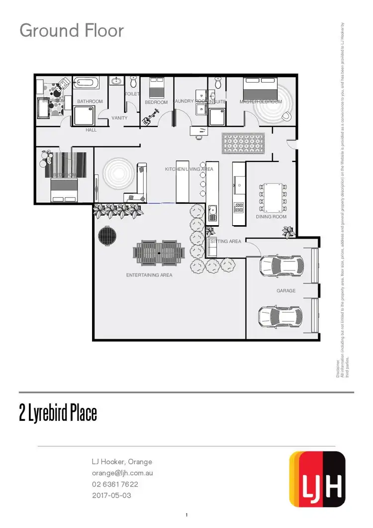 Floorplan of Homely house listing, 2 Lyrebird Place, Orange NSW 2800
