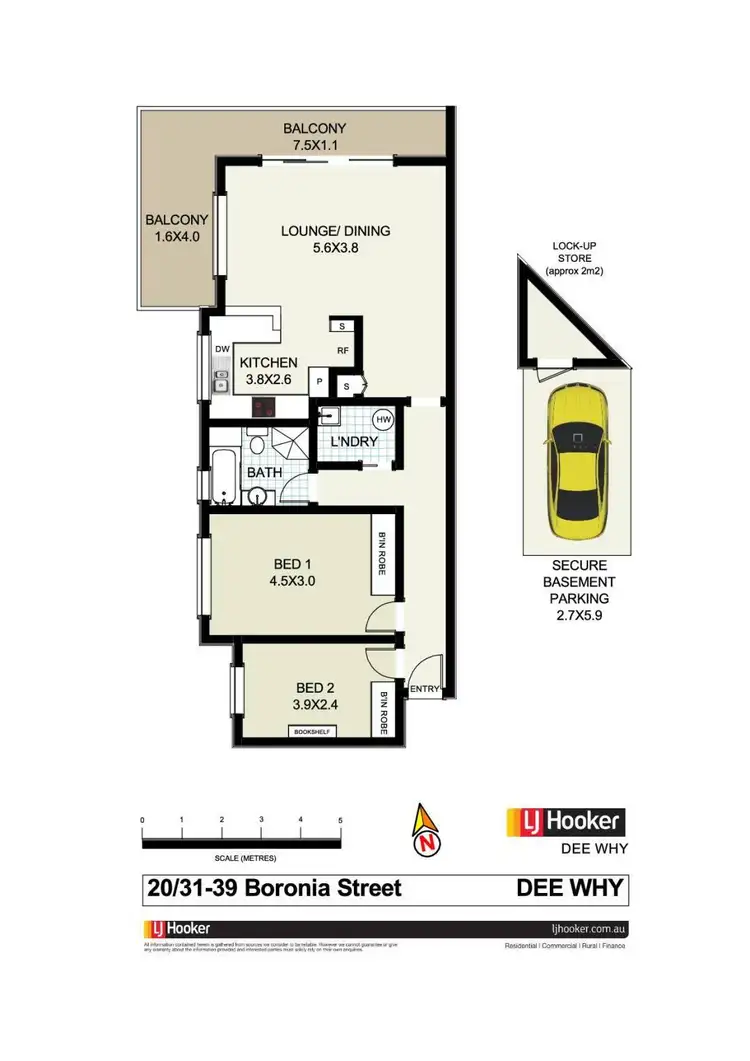 Floorplan of Homely unit listing, 20/31-39 Boronia Street, Dee Why NSW 2099