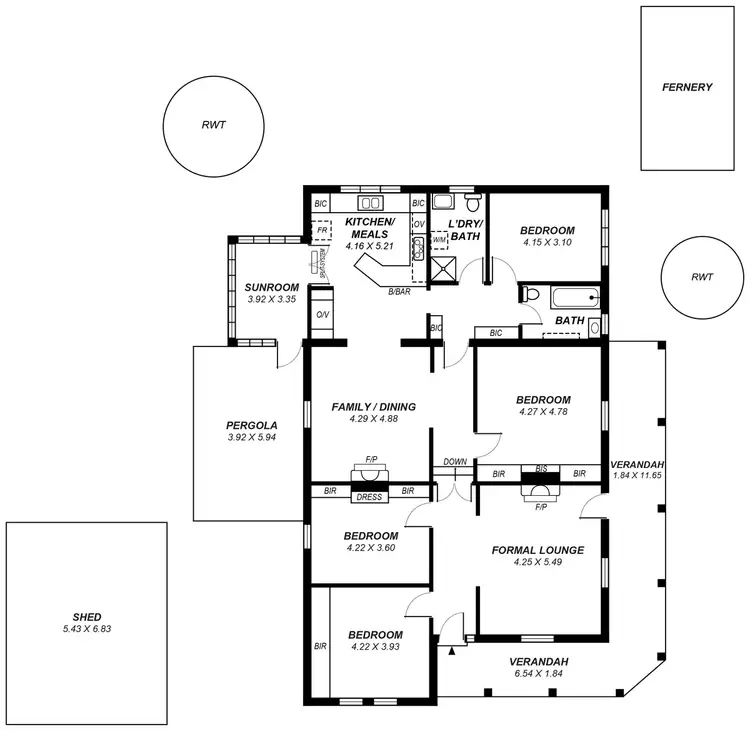 Floorplan of Homely house listing, 1202 Greenhill Road, Uraidla SA 5142