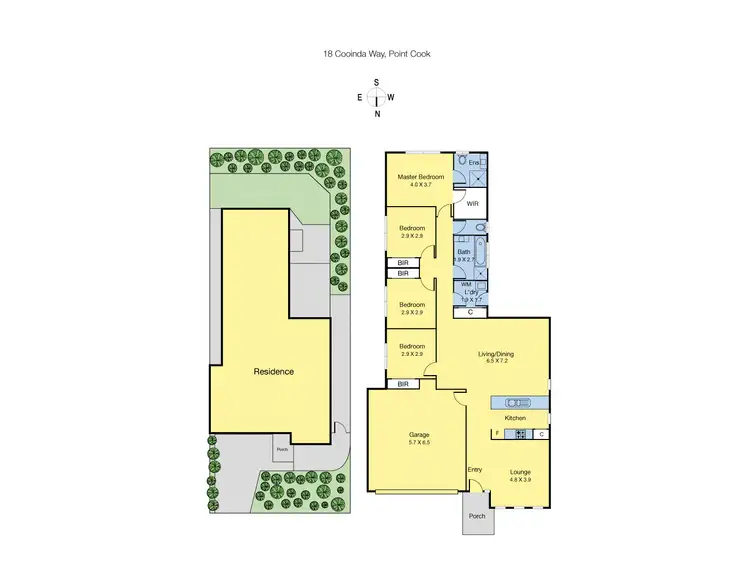Floorplan of Homely house listing, 18 Cooinda Way, Point Cook VIC 3030