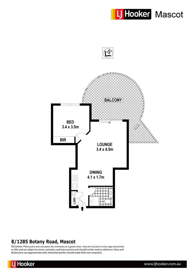 Floorplan of Homely house listing, 8/1285 Botany Road, Mascot NSW 2020