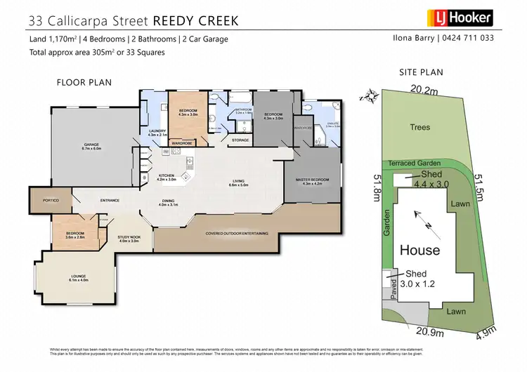 Floorplan of Homely house listing, 33 Callicarpa Street, Reedy Creek QLD 4227