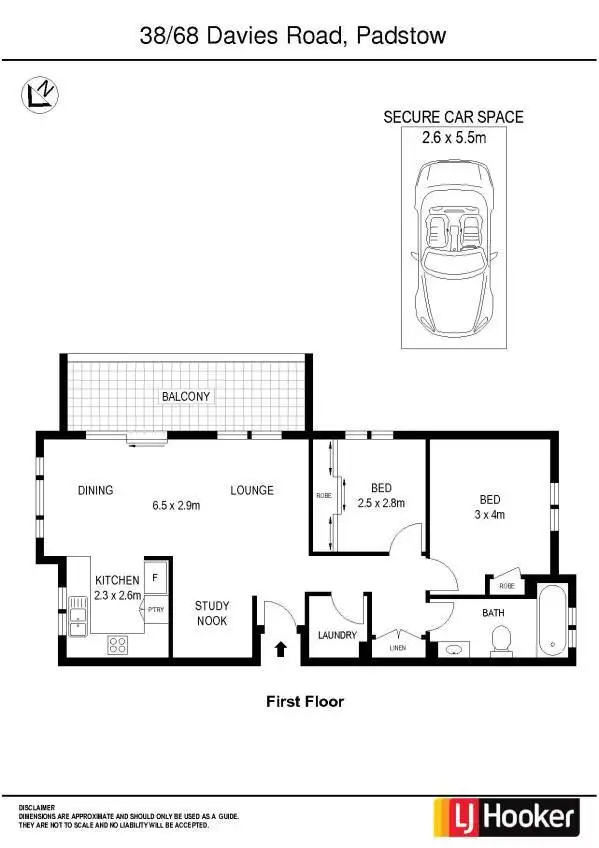 Floorplan of Homely unit listing, 38/68 Davies Road, Padstow NSW 2211