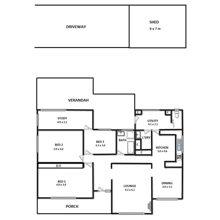 Floorplan of Homely house listing, 17 Barossa Avenue, Gawler East SA 5118