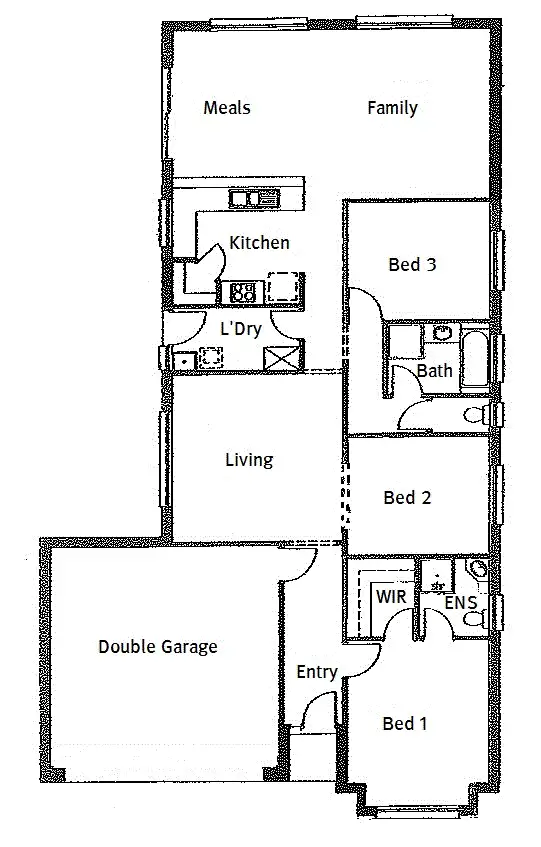 Floorplan of Homely house listing, 13 Lonsdale Crescent, Andrews Farm SA 5114