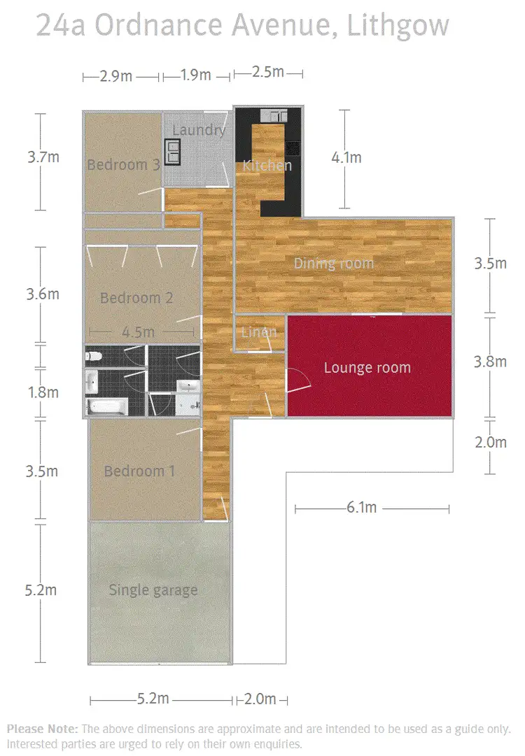 Floorplan of Homely house listing, 24A Ordnance Avenue, Lithgow NSW 2790