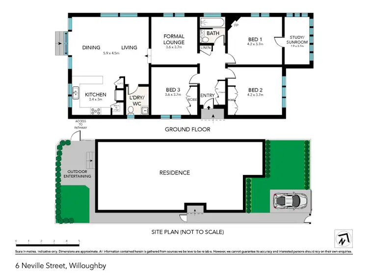 Floorplan of Homely house listing, 6 Neville Street, Willoughby NSW 2068