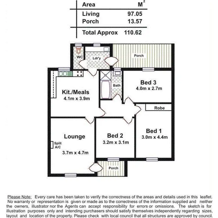 Floorplan of Homely house listing, 13 Peel Street, Gawler West SA 5118