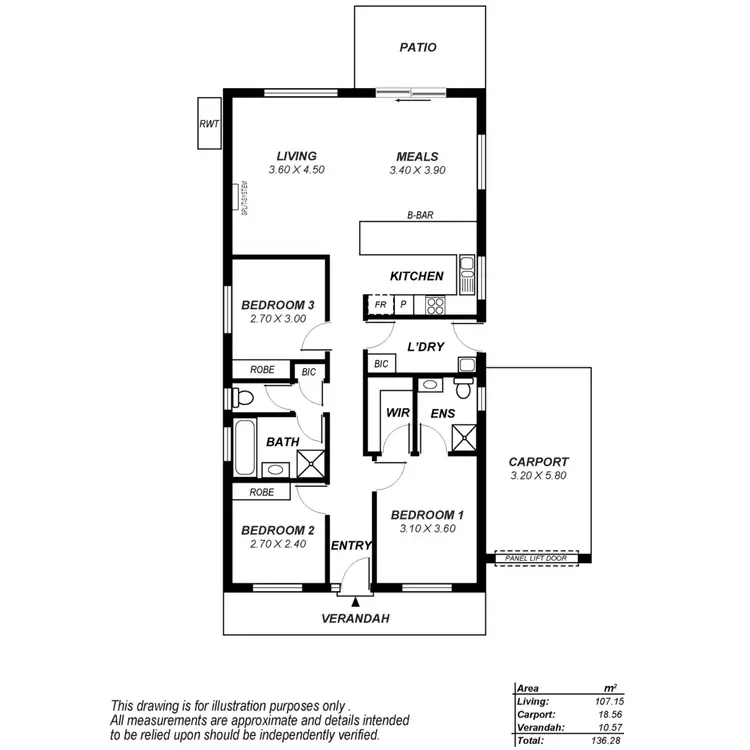 Floorplan of Homely house listing, 115 Lakeside Drive, Andrews Farm SA 5114