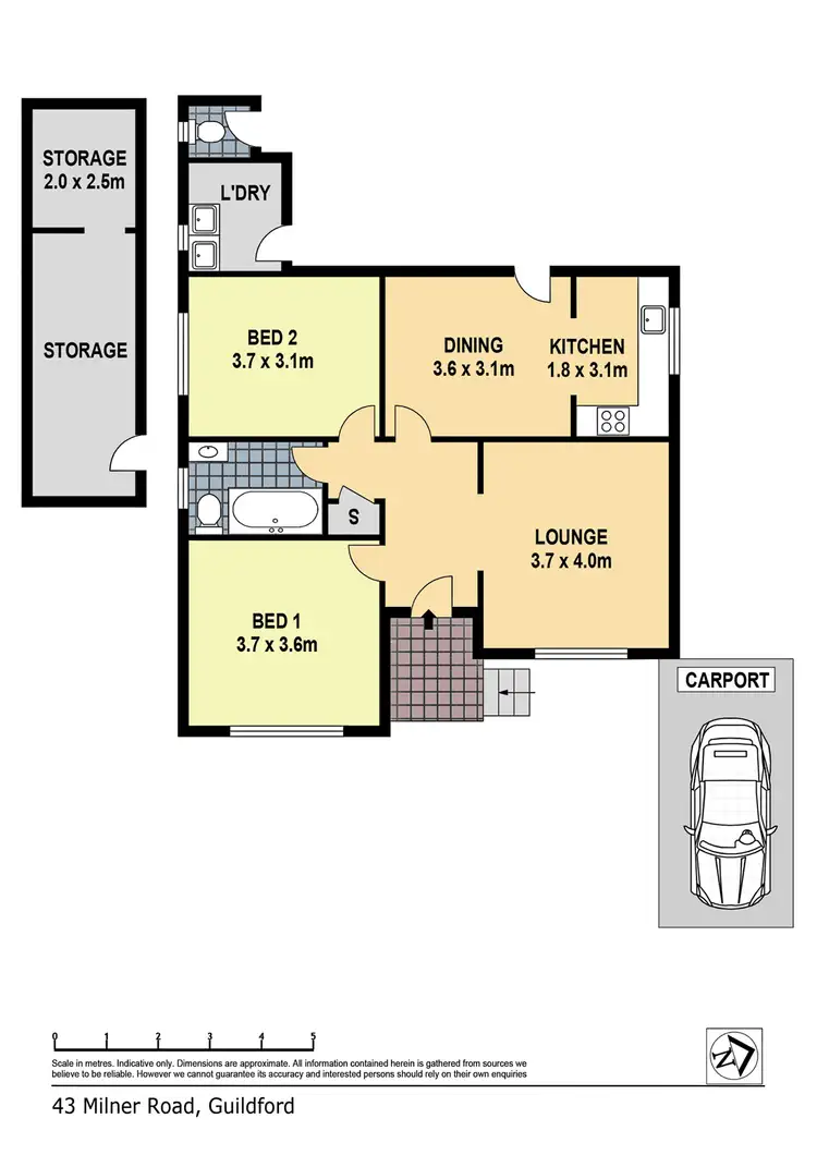 Floorplan of Homely house listing, 43 Milner Road, Guildford NSW 2161