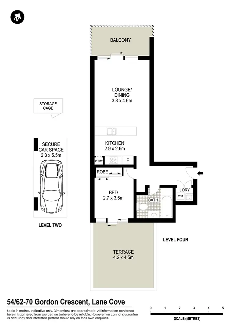 Floorplan of Homely unit listing, 54/62-70 Gordon Crescent, Lane Cove NSW 2066