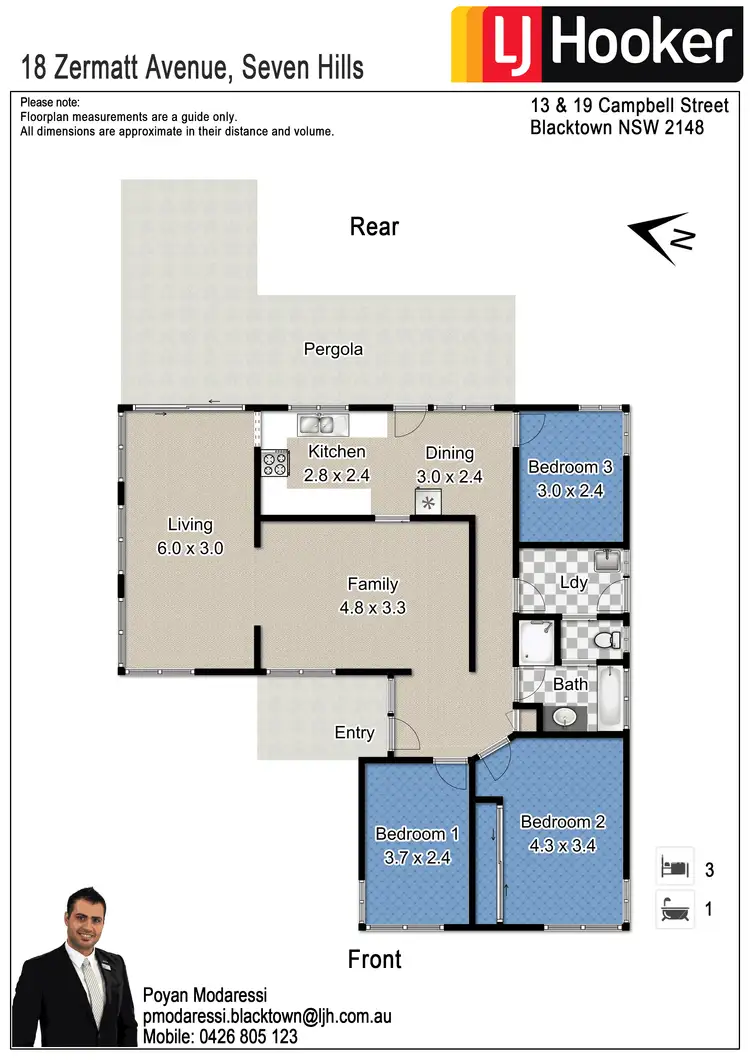 Floorplan of Homely house listing, 18 Zermatt Avenue, Seven Hills NSW 2147