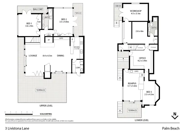 Floorplan of Homely house listing, 3 Livistona Lane, Palm Beach NSW 2108