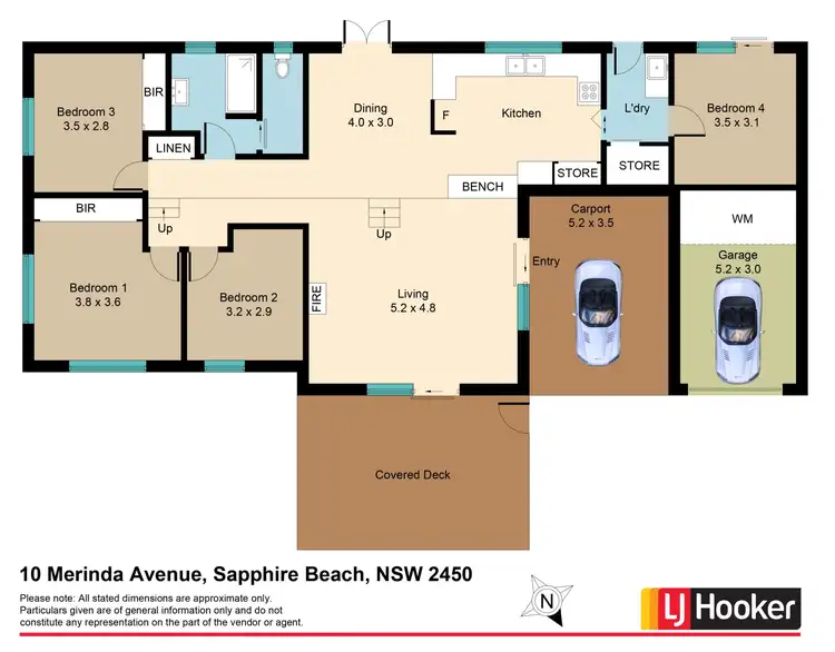 Floorplan of Homely house listing, 10 Merinda Avenue, Sapphire Beach NSW 2450