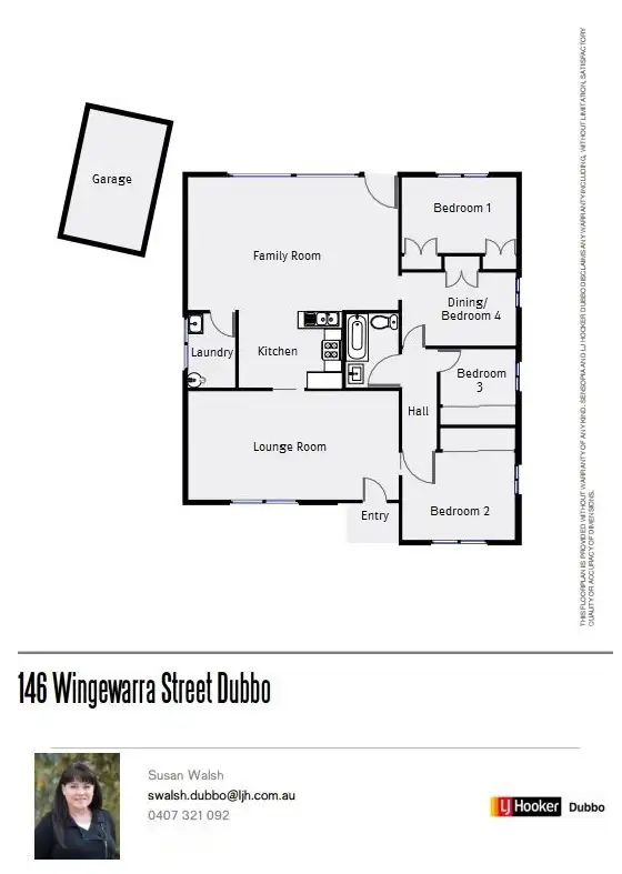 Floorplan of Homely house listing, 146 Wingewarra Street, Dubbo NSW 2830