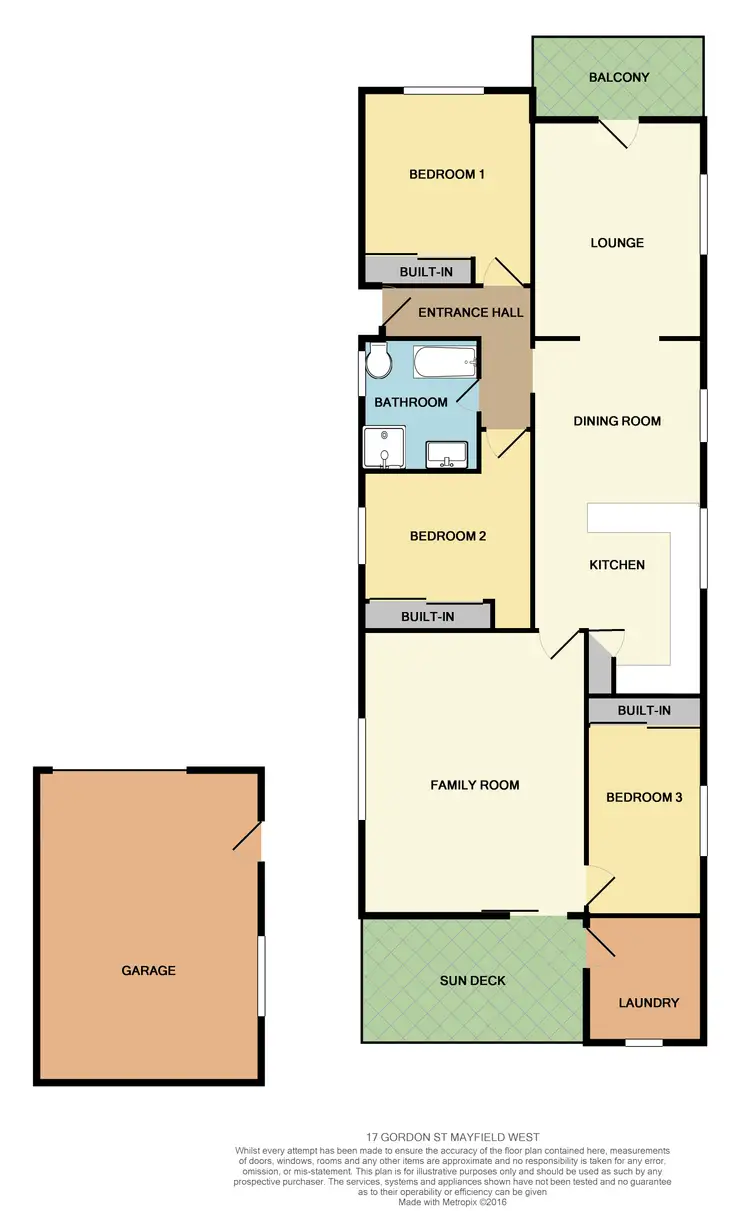 Floorplan of Homely house listing, 17 Gordon Street, Mayfield West NSW 2304