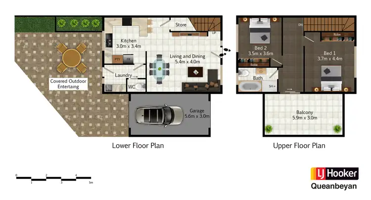 Floorplan of Homely townhouse listing, 4/156 Carwoola Street, Queanbeyan NSW 2620