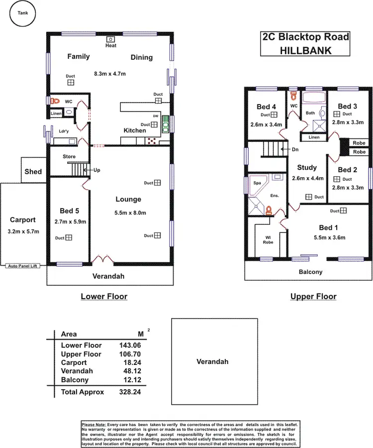 Floorplan of Homely house listing, 2c Blacktop Road, Hillbank SA 5112
