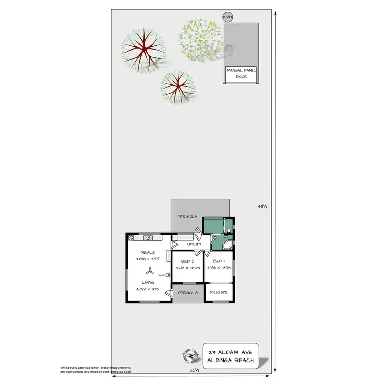 Floorplan of Homely house listing, 23 Aldam Avenue, Aldinga Beach SA 5173