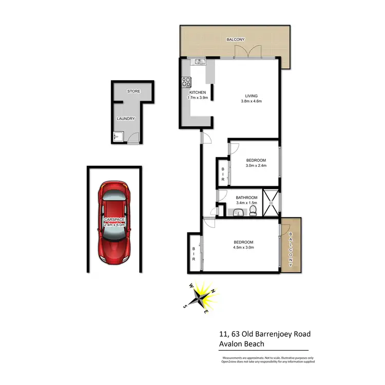 Floorplan of Homely unit listing, 11/63 Old Barrenjoey Road, Avalon Beach NSW 2107