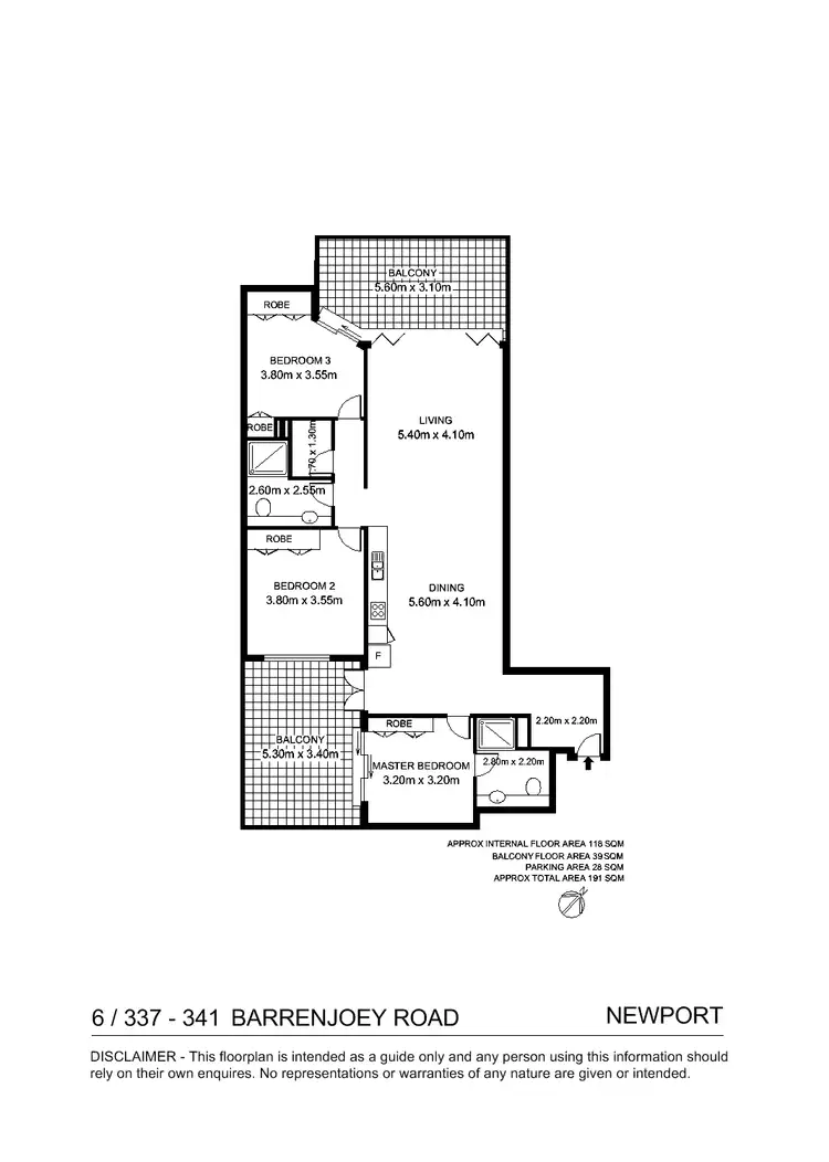 Floorplan of Homely unit listing, 6/337-339 Barrenjoey Road, Newport NSW 2106