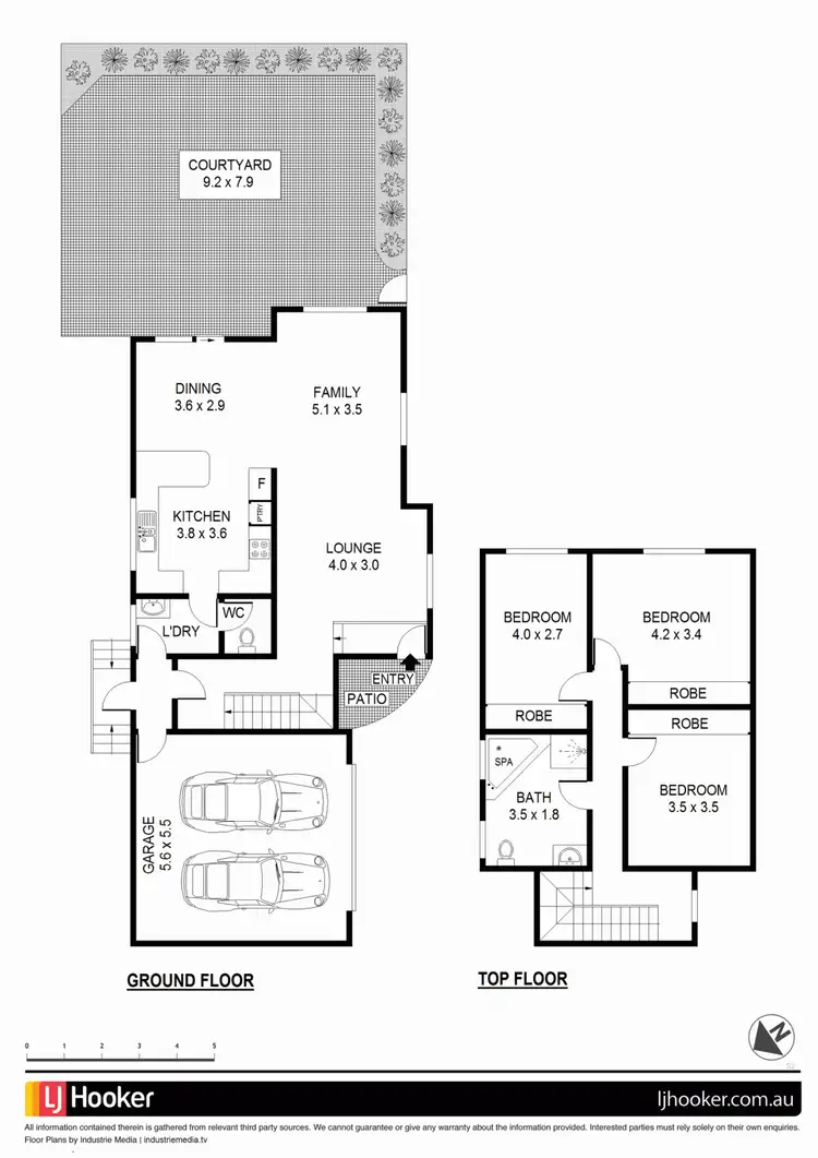 Floorplan of Homely townhouse listing, 1/83 North Rocks Road, North Rocks NSW 2151