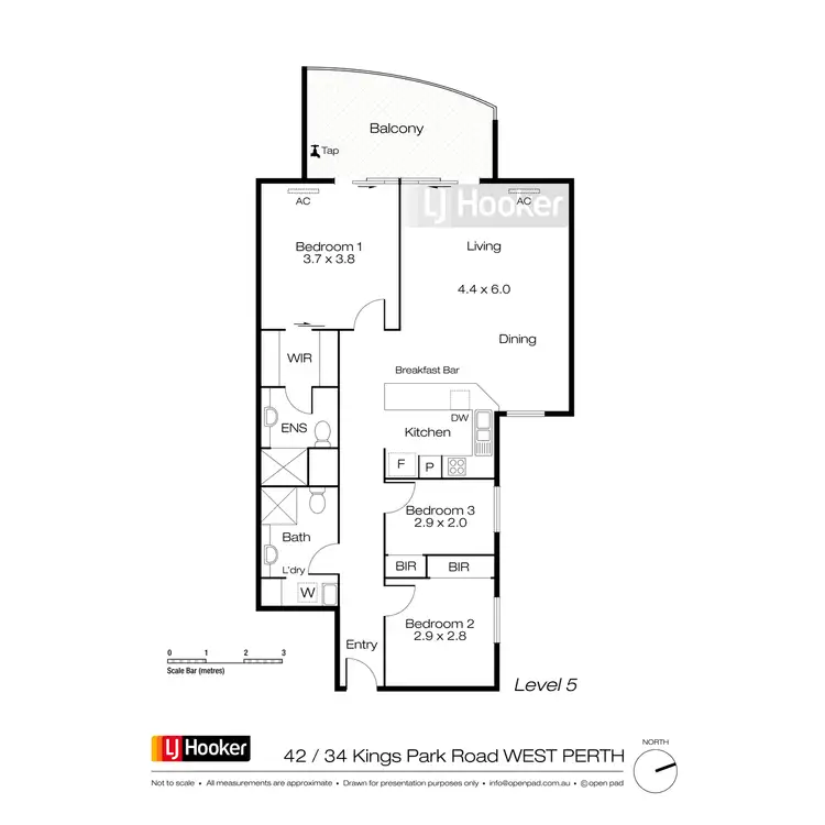 Floorplan of Homely apartment listing, 42/34 Kings Park Road, West Perth WA 6005