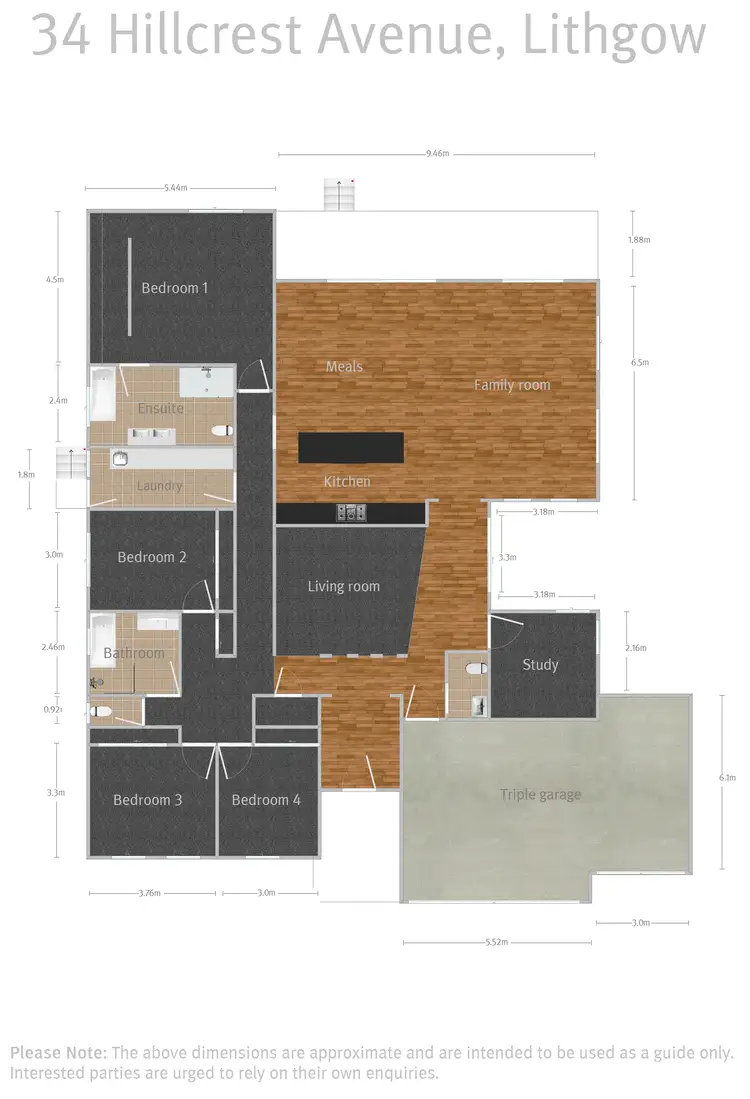 Floorplan of Homely house listing, 34 Hillcrest Avenue, Lithgow NSW 2790
