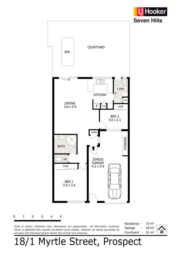 Floorplan of Homely villa listing, 18/1 Myrtle Street, Prospect NSW 2148