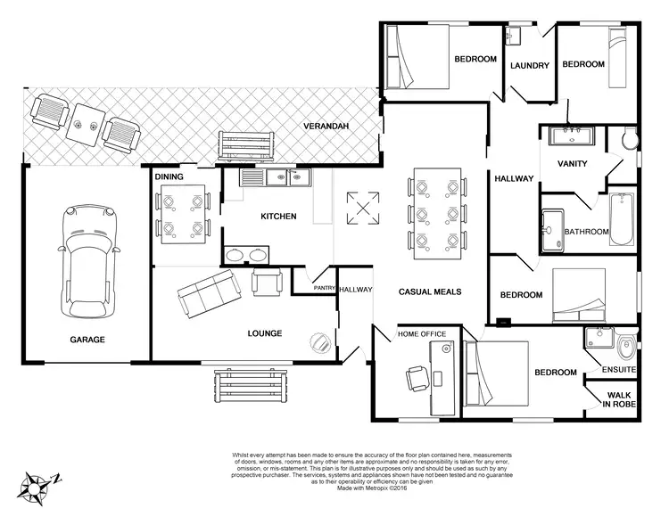 Floorplan of Homely house listing, 3 Sanders Street, Ardrossan SA 5571