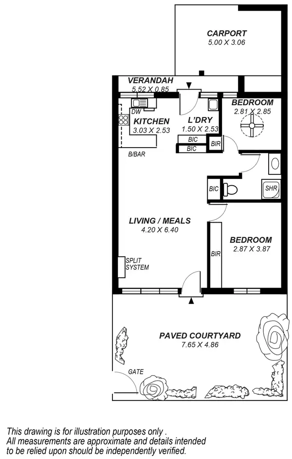 Floorplan of Homely unit listing, 4/16 Alpha Street, Kensington Park SA 5068