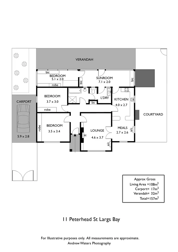 Floorplan of Homely house listing, 11 Peterhead Street, Largs Bay SA 5016