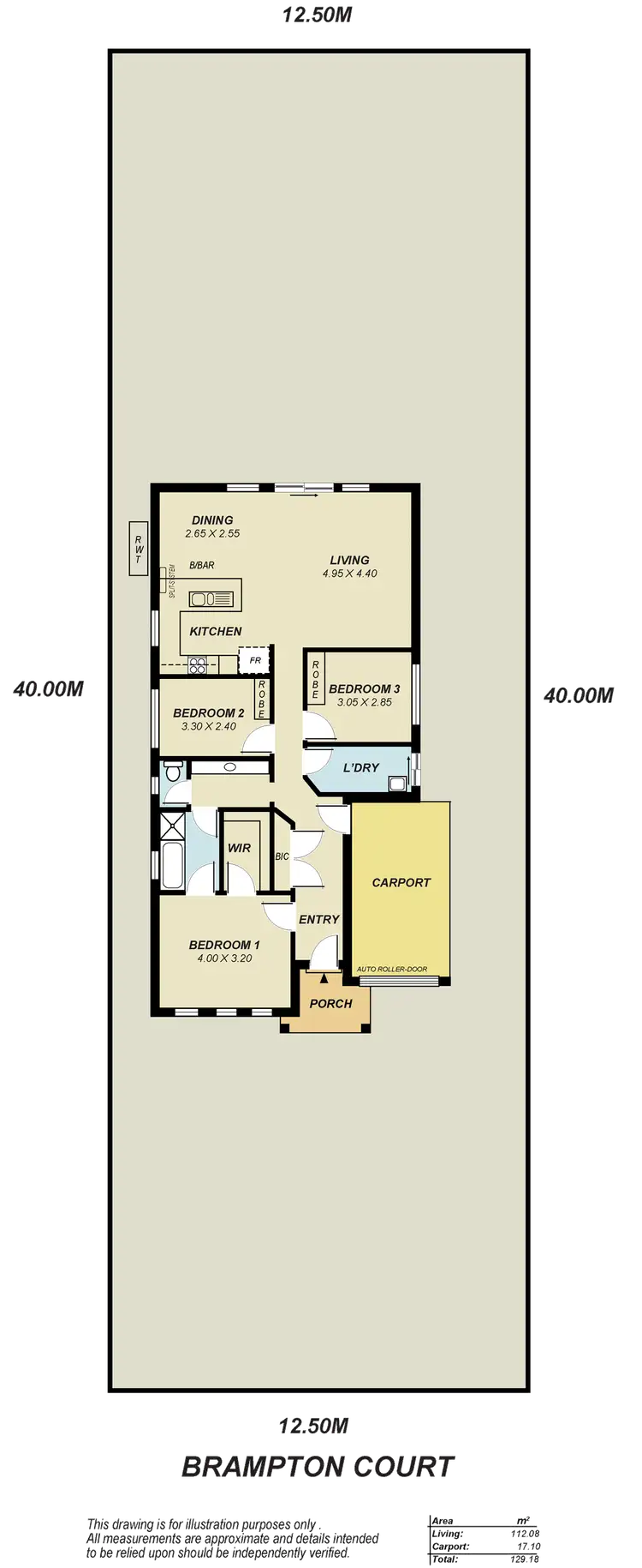 Floorplan of Homely house listing, 15 Brampton Court, Elizabeth North SA 5113