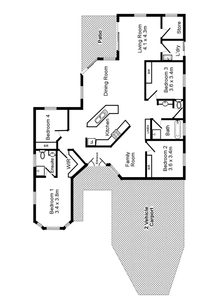 Floorplan of Homely house listing, 11 Piccabeen Grove, Durack NT 830