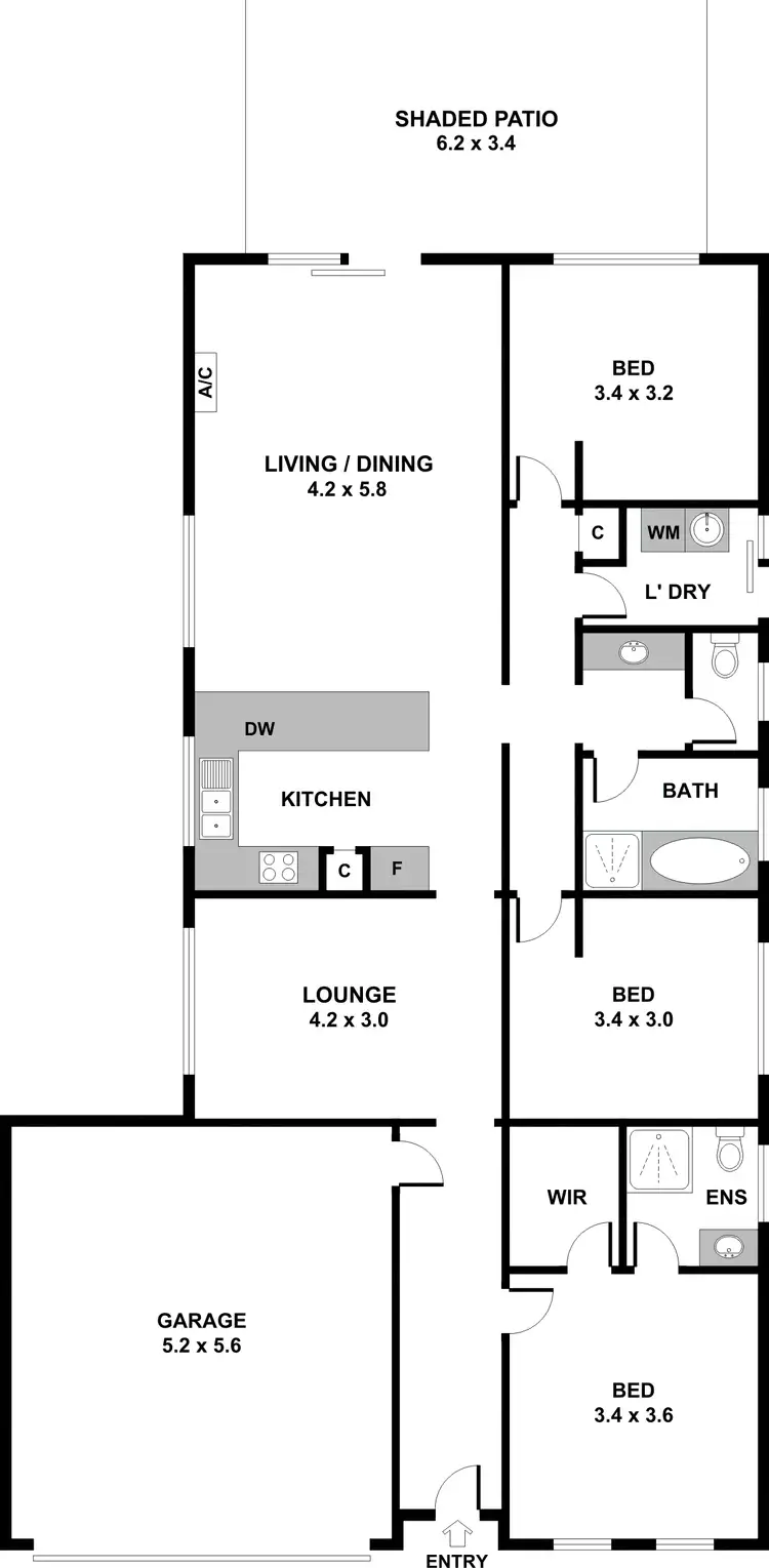 Floorplan of Homely house listing, 5 Antonio Avenue, Munno Para West SA 5115