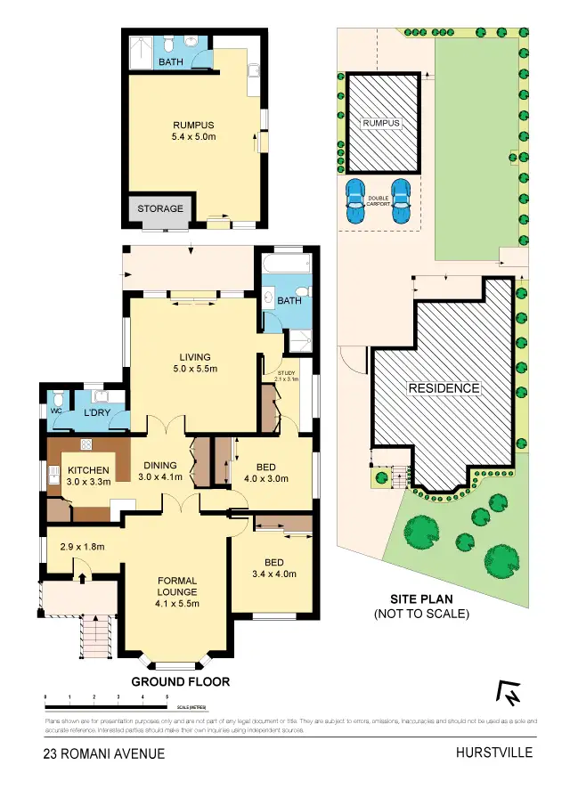 Floorplan of Homely house listing, 23 Romani Ave, Hurstville NSW 2220