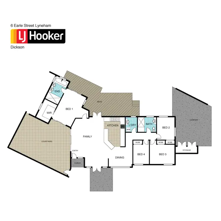 Floorplan of Homely house listing, 6 Earle Street, Lyneham ACT 2602