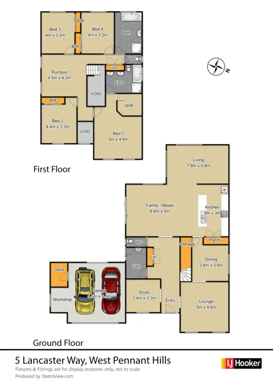 Floorplan of Homely house listing, 5 Lancaster Way, West Pennant Hills NSW 2125